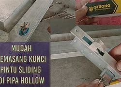 Cara Pasang Kunci Pintu Sliding